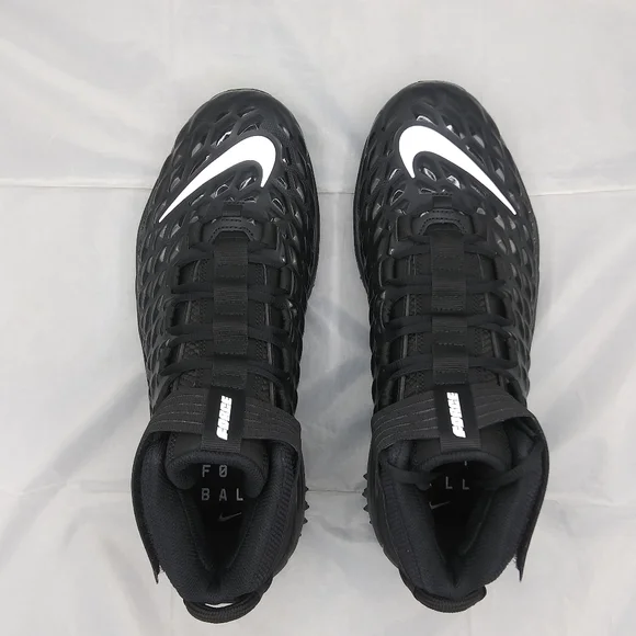 Men 12/12.5/13 Nike Force Savage Pro 2 Shark P Football Cleats Black BV5448-001